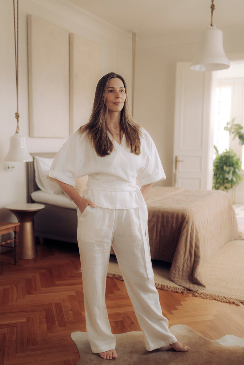 ビノールト HERILL White Linen boarder 3 HERILL』