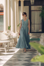 Load image into Gallery viewer, ANITA DRESS IN CELADON GREEN LINEN