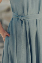 Load image into Gallery viewer, ANITA DRESS IN CELADON GREEN LINEN