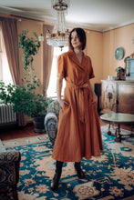 Load image into Gallery viewer, BELLA DRESS IN RUST LINEN (Pre-Order, Ships In 14 Days)
