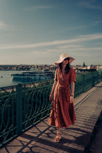 Load image into Gallery viewer, BELLA DRESS IN RUST LINEN (Pre-Order, Ships In 14 Days)