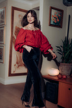 Load image into Gallery viewer, CELINE BLOUSE IN RED LINEN