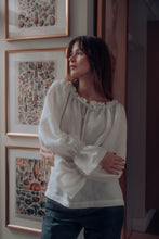 Load image into Gallery viewer, CELINE BLOUSE IN WHITE LINEN