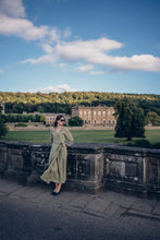 Load image into Gallery viewer, OLIVIA DRESS IN OLIVE GREEN LINEN