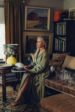 Load image into Gallery viewer, OLIVIA DRESS IN OLIVE GREEN LINEN