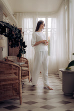 Load image into Gallery viewer, ISABEL TROUSERS IN WHITE LINEN