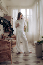 Load image into Gallery viewer, ISABEL TROUSERS IN WHITE LINEN