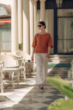 Load image into Gallery viewer, GIA SHIRT IN RUST LINEN