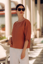 Load image into Gallery viewer, GIA SHIRT IN RUST LINEN