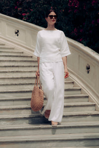 GIA SHIRT IN WHITE LINEN