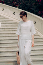 Load image into Gallery viewer, GIA SHIRT IN WHITE LINEN