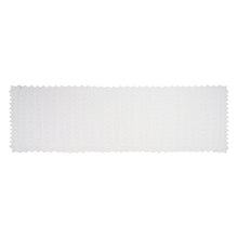 Load image into Gallery viewer, HAAPSALU SCARF WITH INVERTED LILY-OF-THE-VALLEY PATTERN IN WHITE