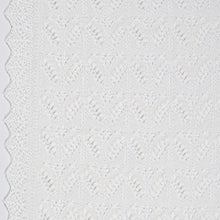 Load image into Gallery viewer, HAAPSALU SCARF WITH QUEEN SILVIA PATTERN IN WHITE