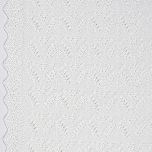 HAAPSALU SCARF WITH QUEEN SILVIA PATTERN IN WHITE
