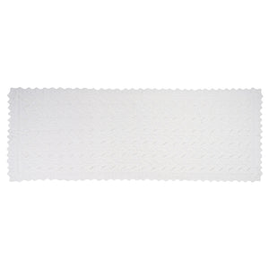 HAAPSALU SCARF WITH QUEEN SILVIA PATTERN IN WHITE