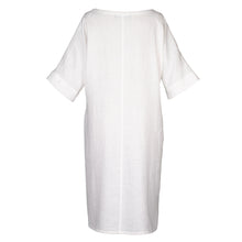 Load image into Gallery viewer, LARA DRESS IN WHITE LINEN