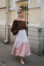 Load image into Gallery viewer, SOPHIA LINEN SKIRT IN BLUSH
