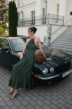 Load image into Gallery viewer, HELENA GOWN IN EMERALD GREEN LINEN