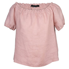 Load image into Gallery viewer, NORA BLUSH LINEN BLOUSE