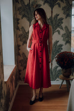 Load image into Gallery viewer, VANESSA DRESS IN RED LINEN