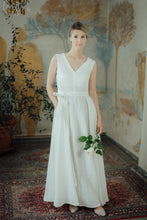 Load image into Gallery viewer, ANITA DRESS IN WHITE LINEN