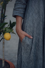 Load image into Gallery viewer, ANNA DRESS IN GREY LINEN