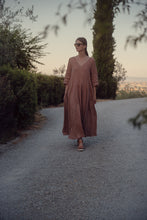 Load image into Gallery viewer, ANNA DRESS IN TERRACOTTA LINEN