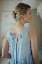 Load image into Gallery viewer, EMMA DRESS IN LIGHT BLUE LINEN