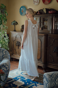 EMMA DRESS IN WHITE LINEN