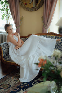 EMMA DRESS IN WHITE LINEN