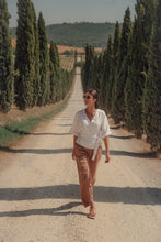 Load image into Gallery viewer, HOLM TROUSERS IN TERRACOTTA LINEN