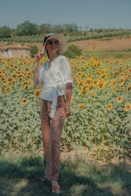 Load image into Gallery viewer, HOLM TROUSERS IN TERRACOTTA LINEN