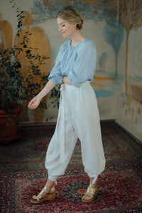 ISABEL TROUSERS IN WHITE LINEN