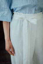 Load image into Gallery viewer, ISABEL TROUSERS IN WHITE LINEN