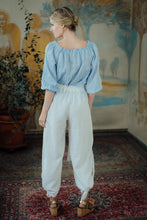 Load image into Gallery viewer, ISABEL TROUSERS IN WHITE LINEN