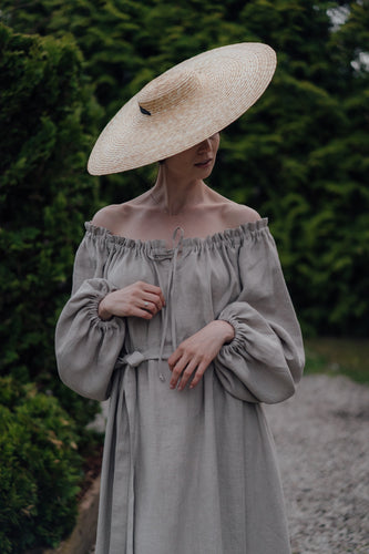 JASMINE DRESS IN NATURAL LINEN