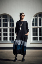 Load image into Gallery viewer, MARGARET DRESS IN BLACK LINEN