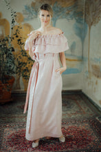 Load image into Gallery viewer, MIA BLUSH LINEN MAXI DRESS