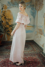 Load image into Gallery viewer, MIA BLUSH LINEN MAXI DRESS