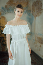 Load image into Gallery viewer, MIA WHITE LINEN MAXI DRESS