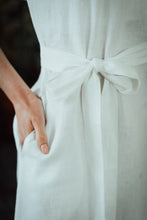 Load image into Gallery viewer, MIA WHITE LINEN MAXI DRESS