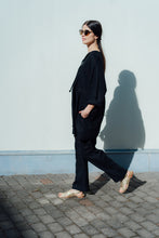 Load image into Gallery viewer, MONA BLACK LINEN TUNIC (Pre-Order, Ships In 14 Days)
