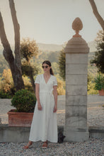 Load image into Gallery viewer, PAULINE MAXI DRESS IN WHITE LINEN