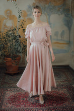 Load image into Gallery viewer, SOPHIA LINEN SKIRT IN BLUSH