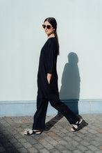 Load image into Gallery viewer, VIIVI BLACK LINEN TUNIC (Pre-Order, Ships In 14 Days)
